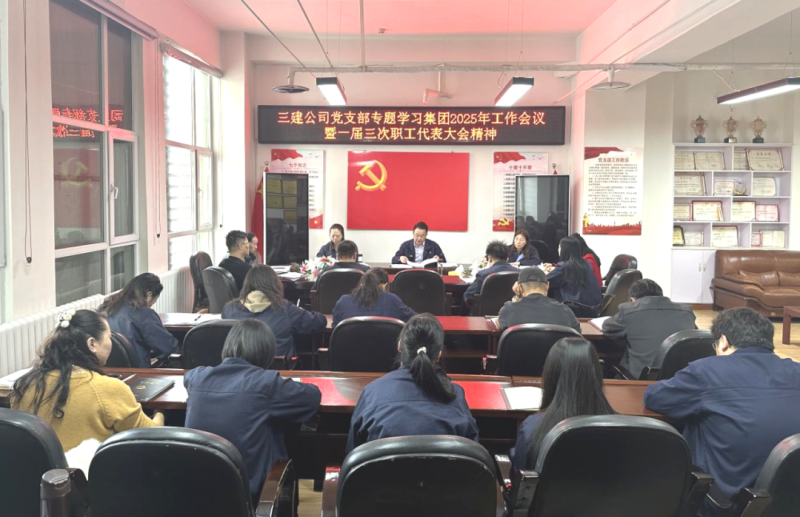 深學(xué)篤行展新姿 凝心聚力啟新程&mdash;&mdash;三建公司黨支部專題學(xué)習(xí)研討集團&ldquo;兩會&rdquo;精神
